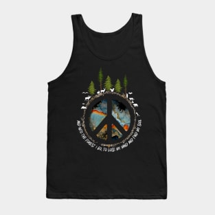 Hippie And Into The Forest I Go Tank Top